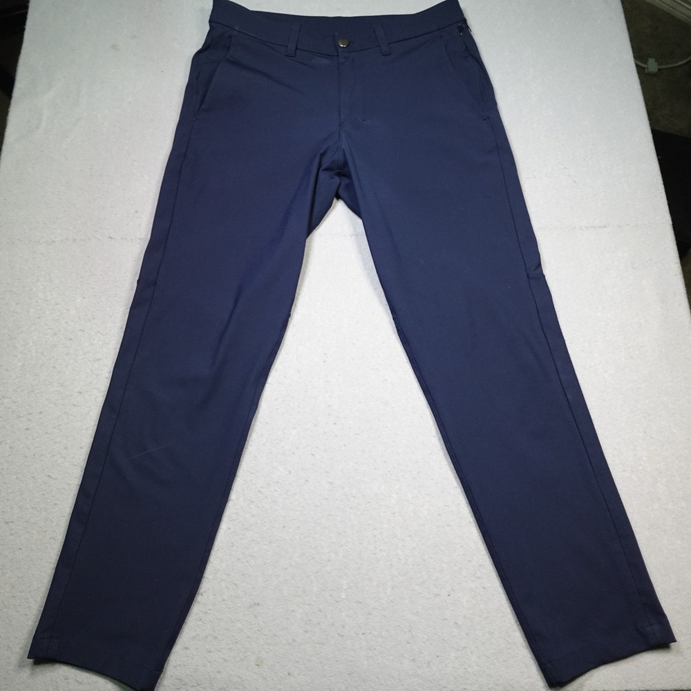 Lululemon Pants Mens 32x29 Blue Slim Fit Tech Chino Golf Tapered Stretch Casual